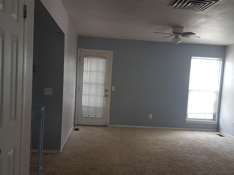 Living area, back door