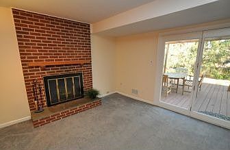 Wood burning fireplace