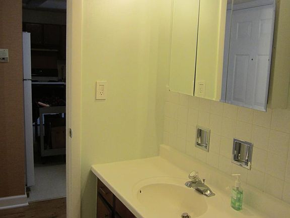 bathroom vanity and med cabinet
