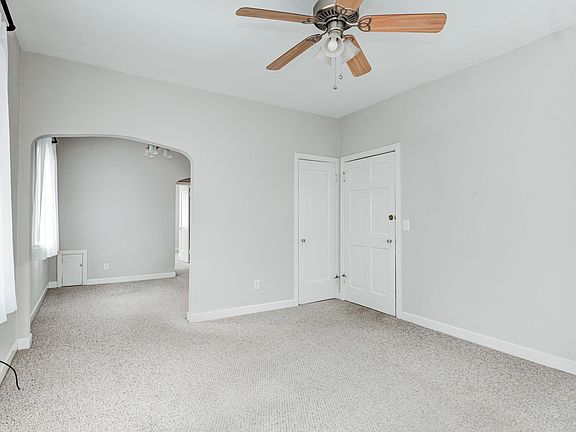 Living room into dining room