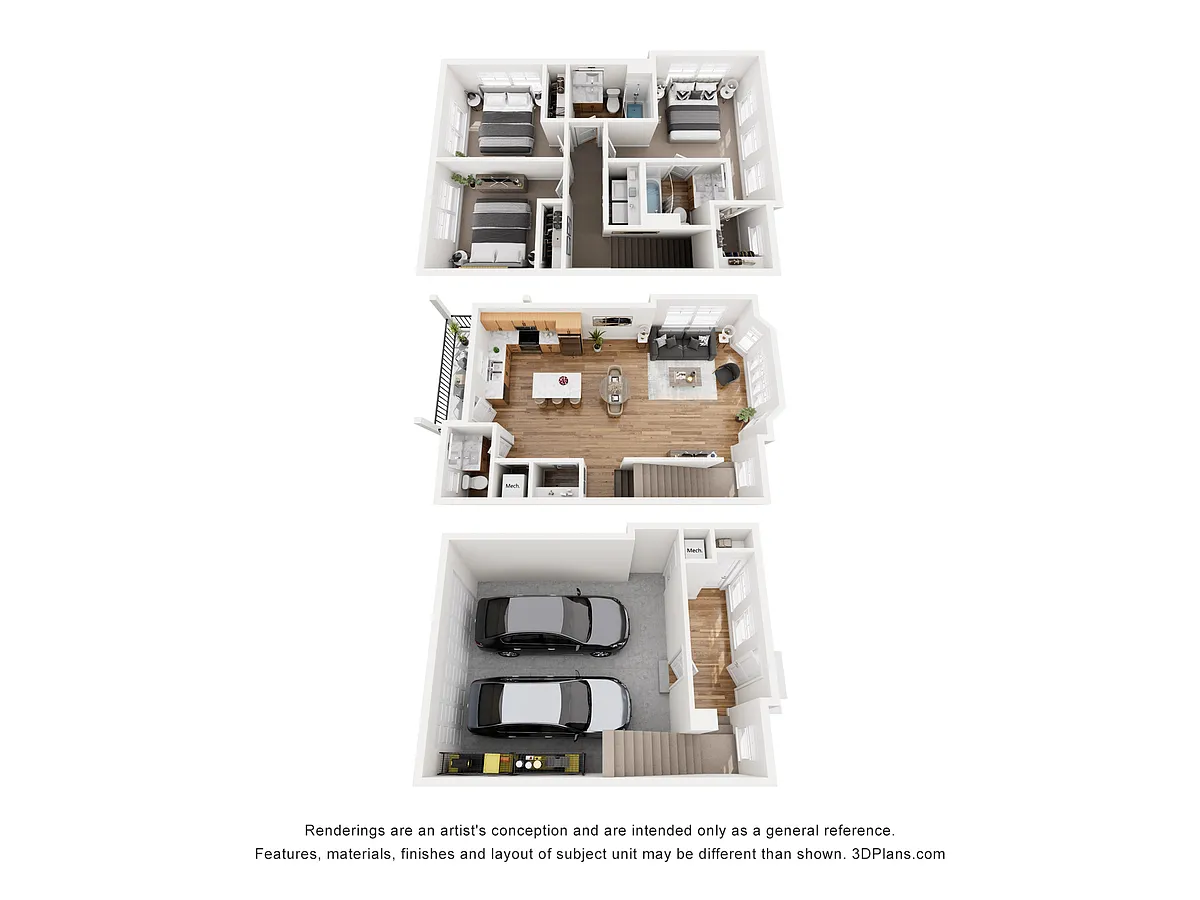 Floor plan 3-bedroom