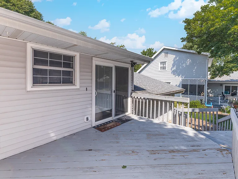 Backyard deck - two levels for spacious entertainment.