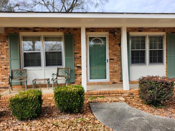 Close Up View: Front door entrance