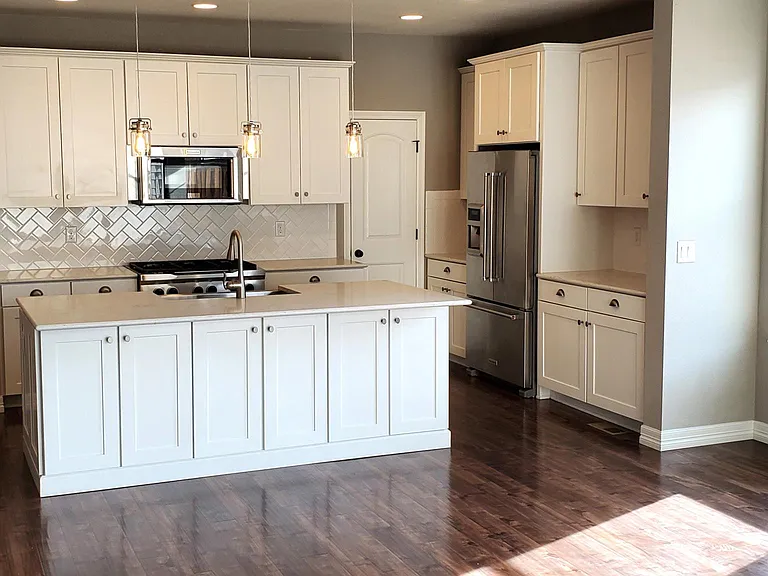 living room, kitchen