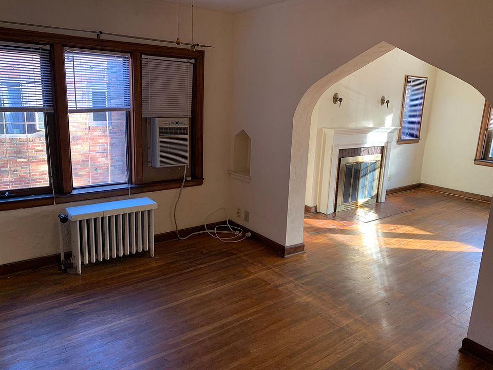Dining room with window A/C.