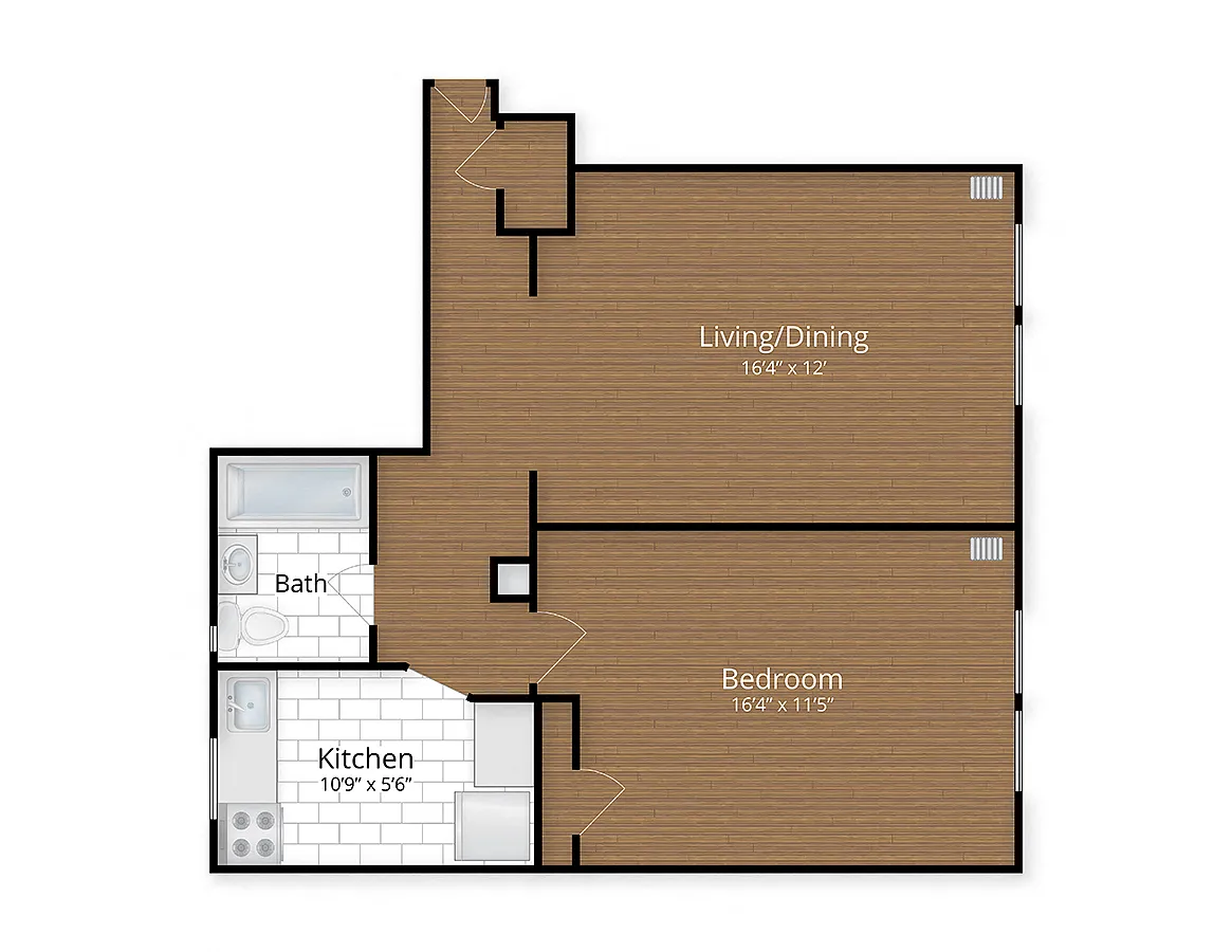 Floor plan One Bedroom