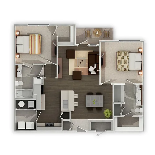 Floor plan The Torquay - Furnished