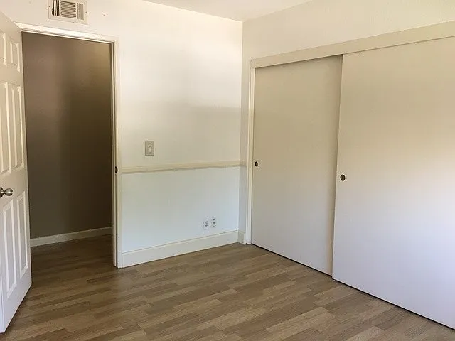 second bedroom with huge closet space