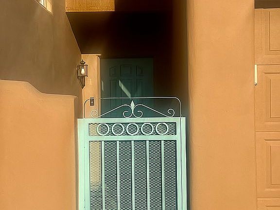 Outside gate/front entrance.