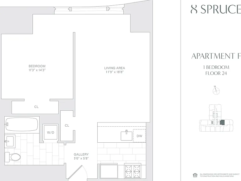 8 Spruce St #24F — Photo 2