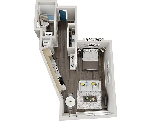 Floor plan Studio E1F