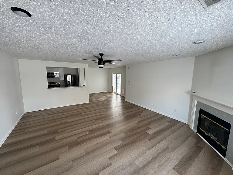 Welcoming entry area leading into the main living space.