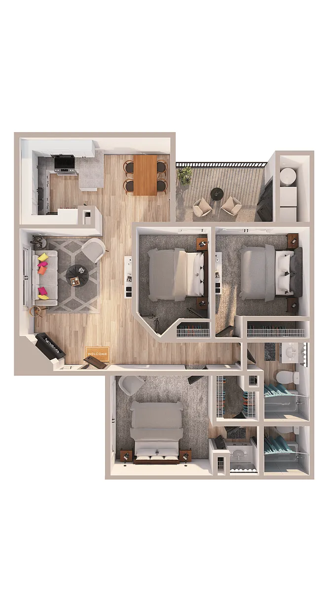 Floor plan 3A Renovation 3