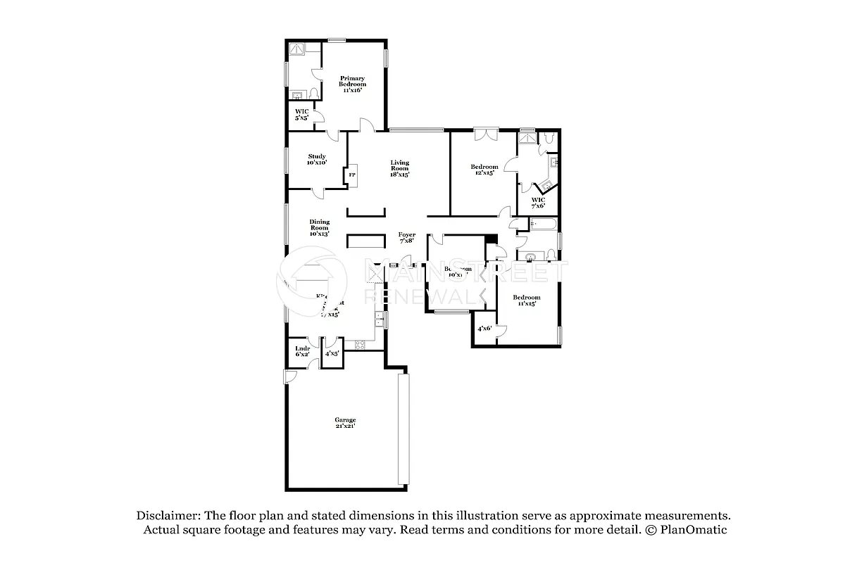 Floor Plan - 4719 Hidden Springs Dr