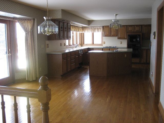 Gleaming hardwood floors