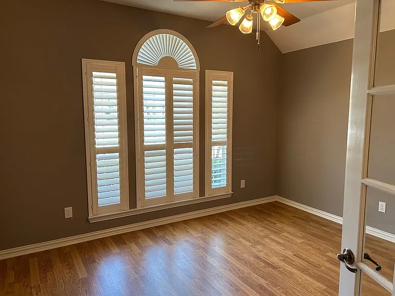 Dedicated office with French doors