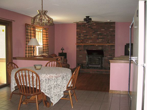 kitchen and family room