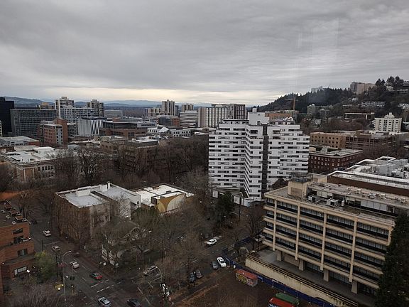 View overlooking West Hills of Portland