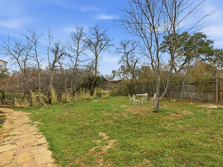 North side yard