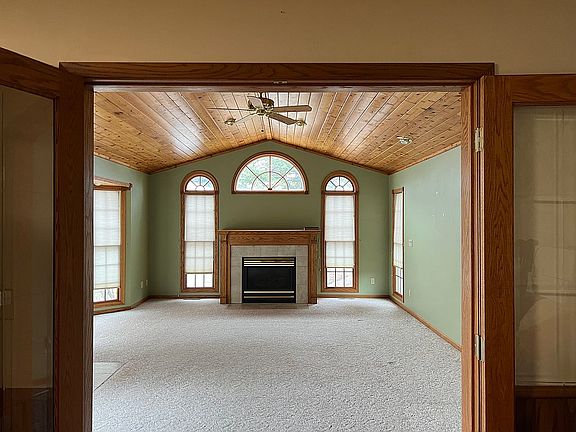 Family room with fireplace