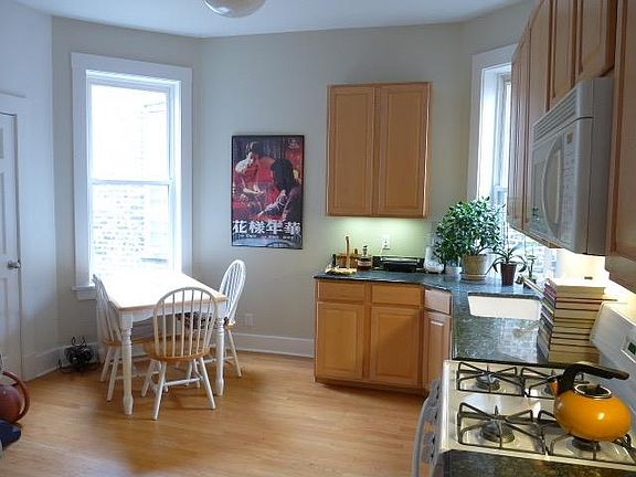 Eat-in kitchen with pantry and granite counters