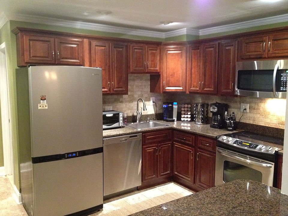 New Kitchen w/ Solid Cherry Cabinets , Granite & S. Steel