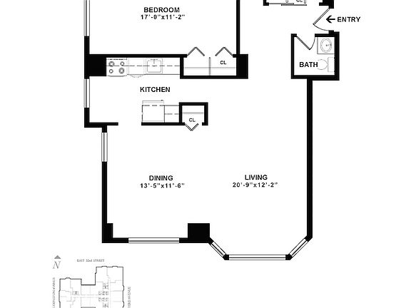 2nd image of 151-155 E 31st St #E22g