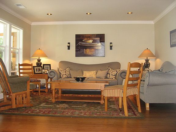 Front Living Room with Recessed Lighting