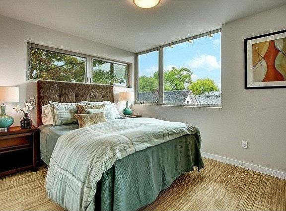 Light Bedroom with large walk-in closet