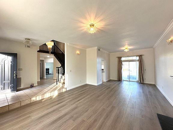 Living room with fireplace.