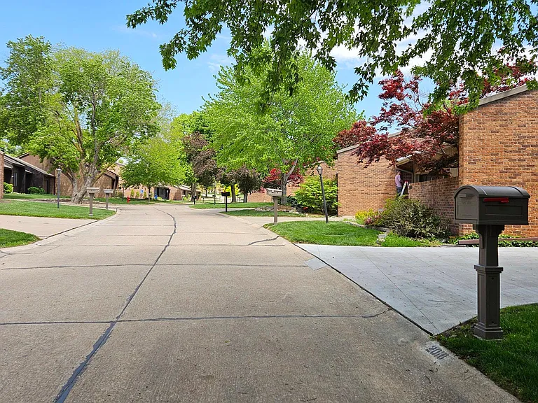 Private tree-lined street