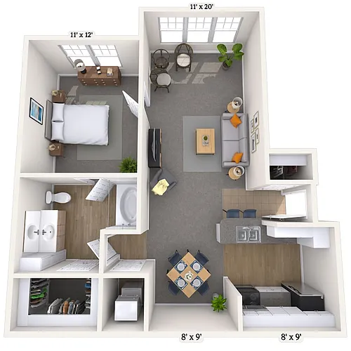 Floor plan Chelsea 1C