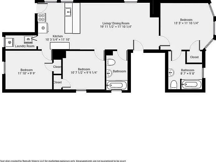 3 bed, 960 sqft, $3,600 — Photo 2