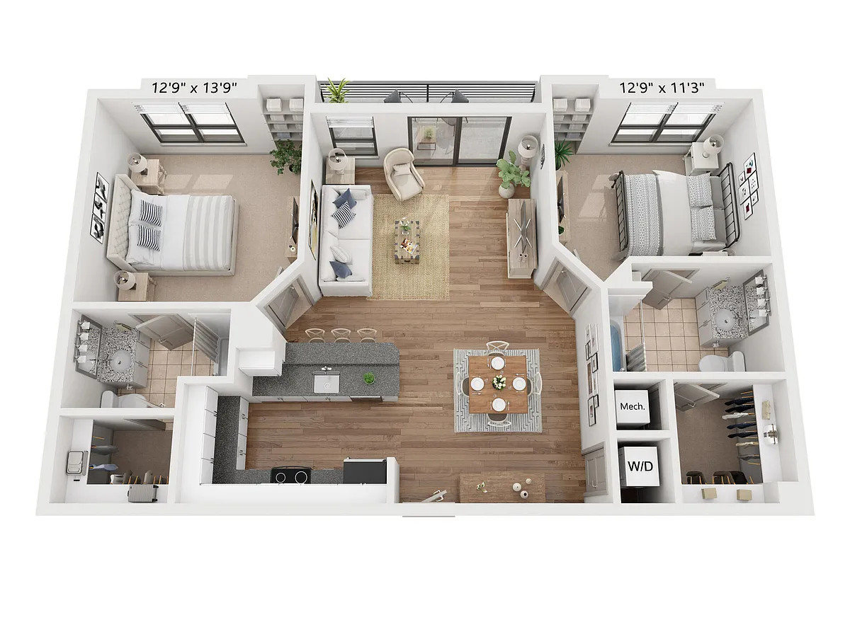 Floor plan The Cleveland Deluxe