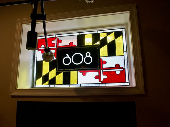 Custom Stain Glass Transom