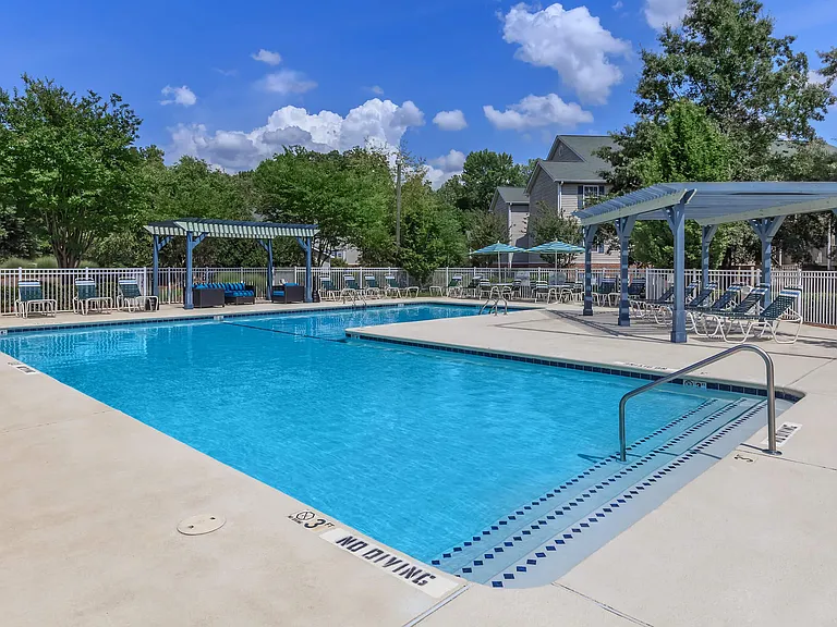 Sparkling Swimming Pool with Expanded Sundeck