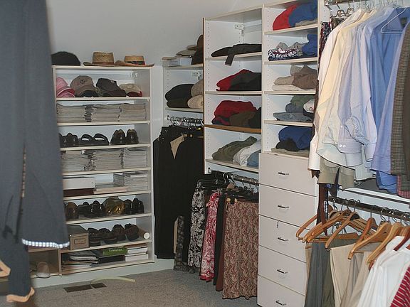 Walk-in master closet