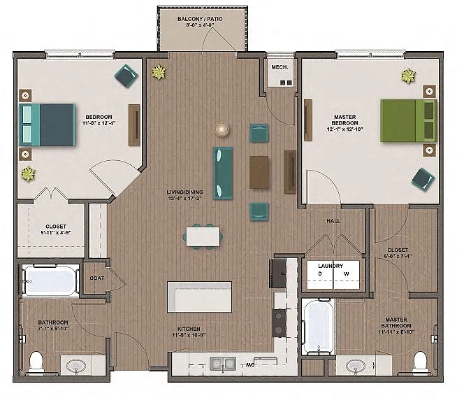 Floor plan TESLA II (ACC)