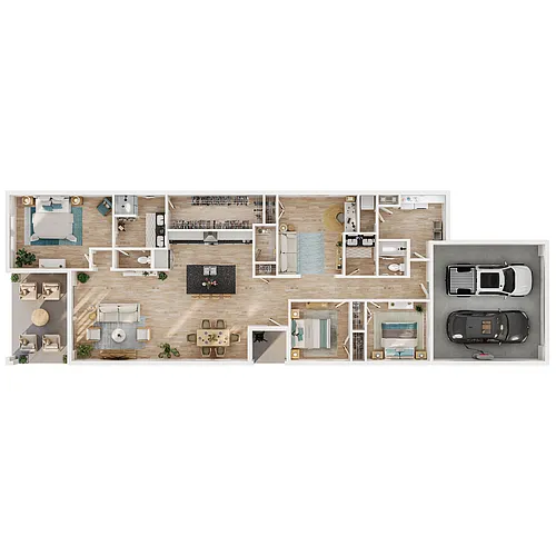 Floor plan 3B Villa