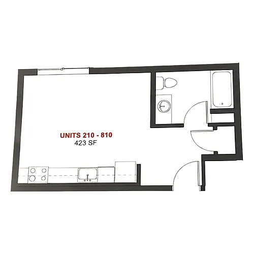Floor plan Studio