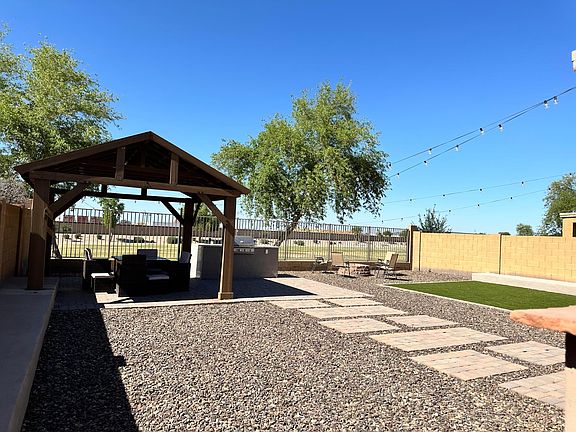 Back yard view from back gate