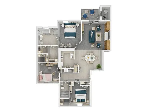 Floor plan 3 Bed 3 Bath