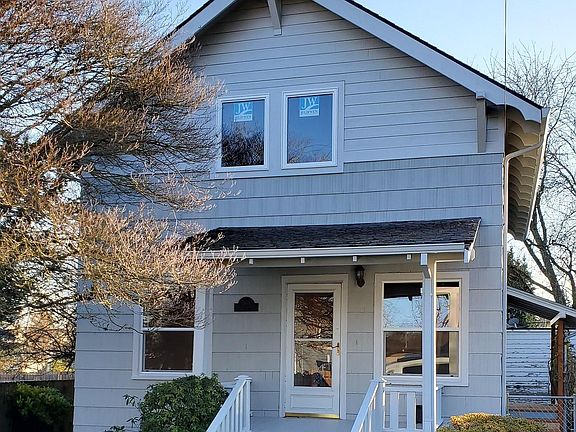 Freshly painted house and porch