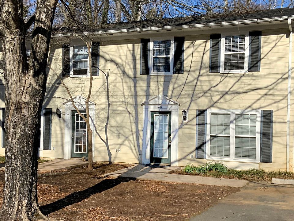 107A is on the right side of the duplex. The bedrooms are on the far right on the upper floor.