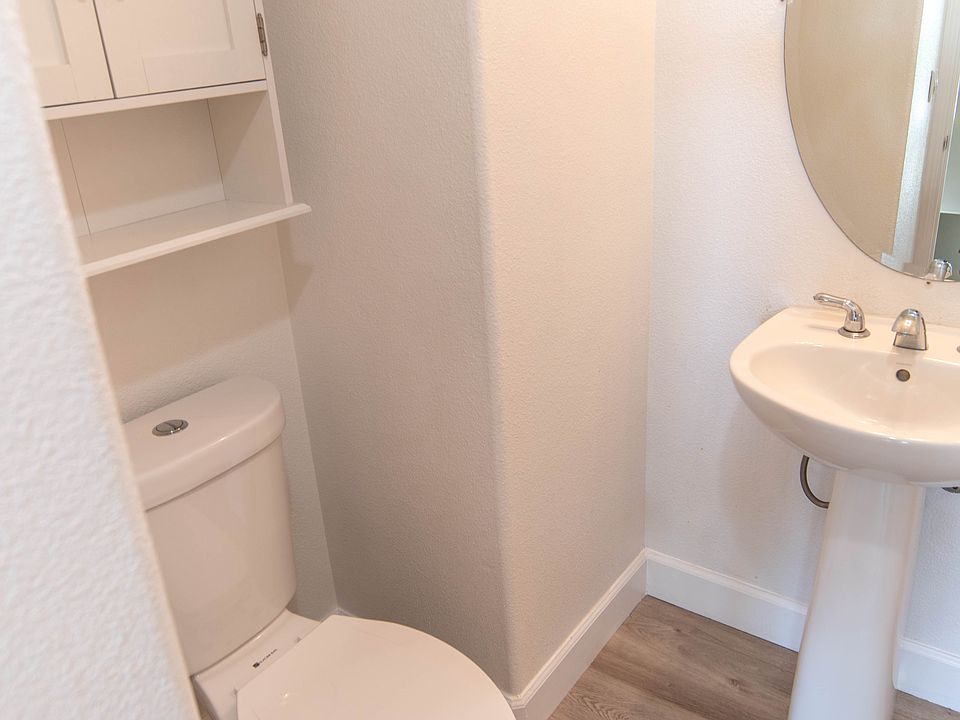 Powder room located on living room floor