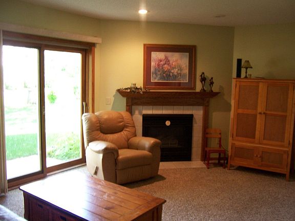 family area w/ fp walk out!