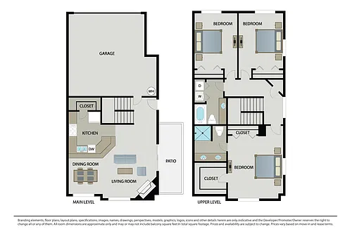 Floor plan Orchid Townhome