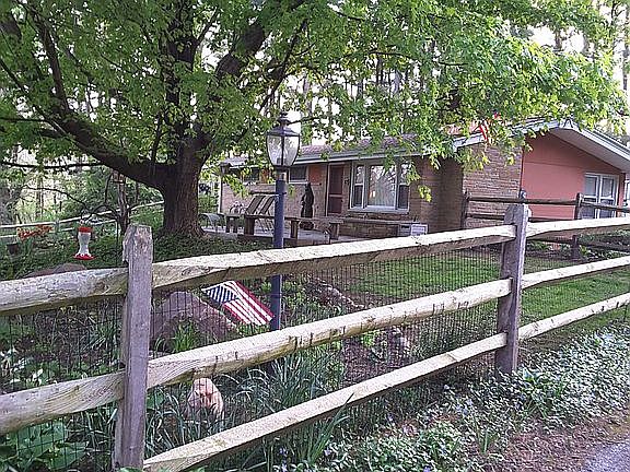 Fenced in front yard 