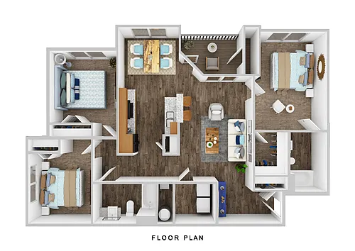 Floor plan 3 Bedrooms