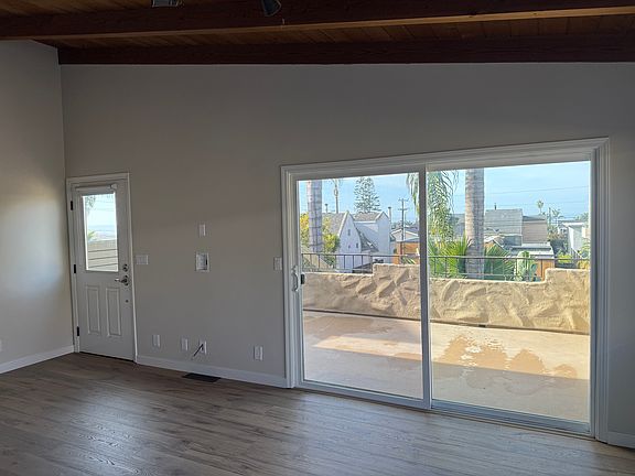 Living room with slider views